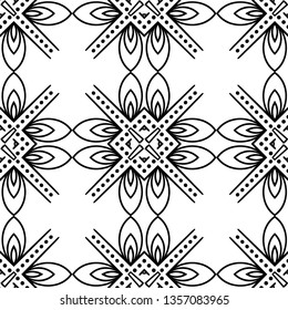 Vector modern geometric tiles pattern. Abstract art deco seamless luxury background
