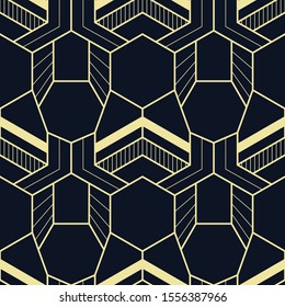 Vector modern geometric tiles pattern. Abstract art deco seamless luxury background.