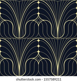 Vector modern geometric tiles pattern. Abstract art deco seamless luxury background.