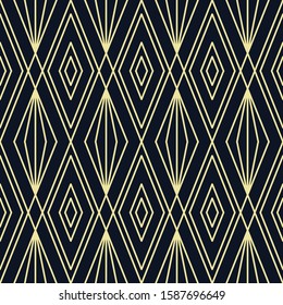 Vector modern geometric tiles pattern. Abstract art deco seamless luxury background.
