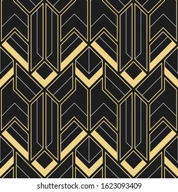 Vector modern geometric tiles pattern. Abstract art deco seamless luxury background.