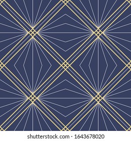 Vector modern geometric tiles pattern. Abstract art deco seamless luxury background.