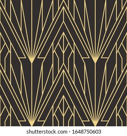 Vector modern geometric tiles pattern. Abstract art deco seamless luxury background.