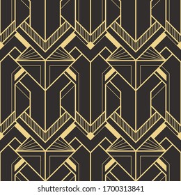 Vector modern geometric tiles pattern. Abstract art deco seamless luxury background.