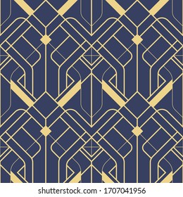 Vector modern geometric tiles pattern. Abstract art deco seamless luxury background.