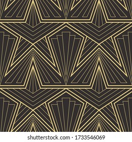 Vector modern geometric tiles pattern. Abstract art deco seamless luxury background.