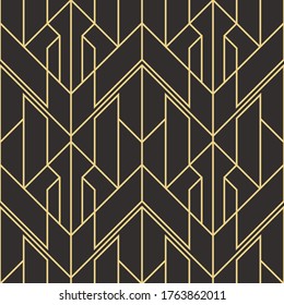 Vector modern geometric tiles pattern. Abstract art deco seamless luxury background.