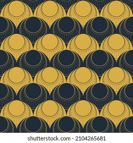 Vector modern geometric tiles pattern. Abstract art deco seamless luxury background.