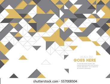 Vector of modern geometric triangular element and background