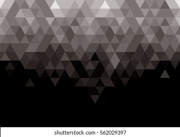 Vector of modern geometric triangular element and background