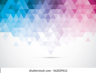 Vector of modern geometric triangular element and background