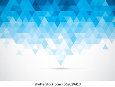 Vector of modern geometric triangular element and background