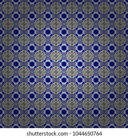 Vector modern geometrical abstract background in blue, white and violet colors. Texture, new background. Geometric stylized multicolored seamless pattern.