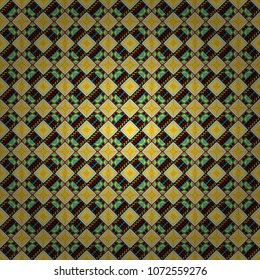 Vector modern geometrical abstract background in beige, yellow and black colors. Texture, new background. Geometric stylized multicolored seamless pattern.