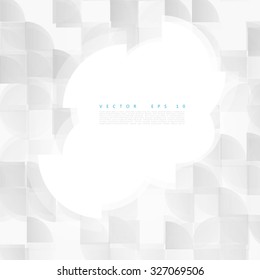 Vector modern geometrical abstract background. White circles