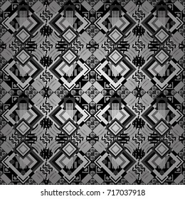 Vector modern geometrical abstract background in gray, white and black colors. Texture, new background. Geometric stylized multicolored seamless pattern.