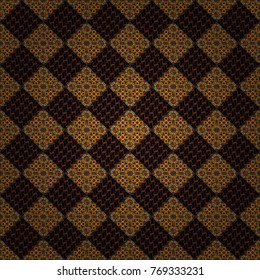 Vector modern geometrical abstract background in brown, black and violet colors. Texture, new background. Geometric stylized multicolored seamless pattern.