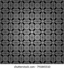 Vector modern geometrical abstract background in white, gray and black colors. Texture, new background. Geometric stylized multicolored seamless pattern.