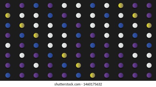 vector modern geometrical circle abstract background. Dotted texture template. Geometric pattern in halftone style with gradient. 