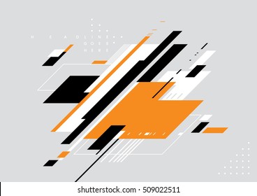 Vector de forma geométrica moderna y fondo