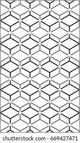 Vector modern geometry pattern hexagon, abstract geometric background, trendy print, retro texture
