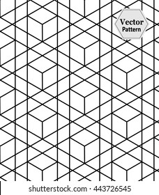 Vector modern geometry pattern trippy,  pillow print, monochrome retro texture, hipster fashion design
