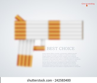 vector modern give up smoking background. Eps10