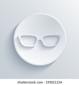vector modern glasses light icon