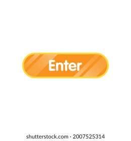 Vector Modern Glossy Enter Button
