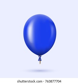 Vector modern glossy helium balloon for birthday design or other holidays