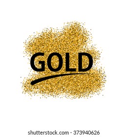 Vector modern gold glitter abstract background design