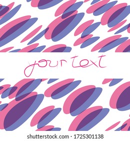 Vector modern graphical design for website, postcards, fabric, paper, banner, flyer, brochures, poster. Text on background.