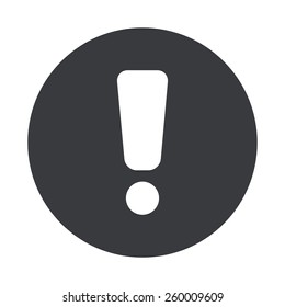 Vector modern  gray circle icon on white background