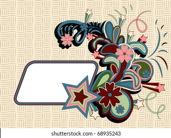 vector modern grunge background. free space for your text