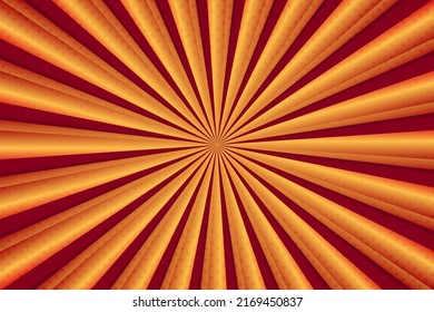 Vector modern halftone comic background design elegant orange sunburst background