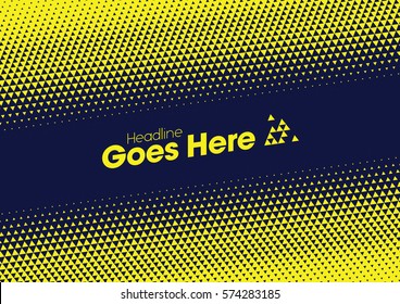 Vector of modern halftone element and background