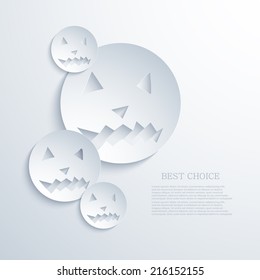 Vector modern halloween background. Eps 10 illustration