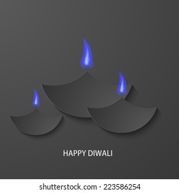Vector modern happy diwali background. Eps 10