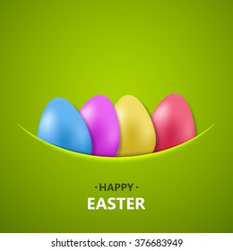 Vector modern happy easter background. Eps10 design