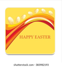 Vector modern happy easter background illustration spring 
