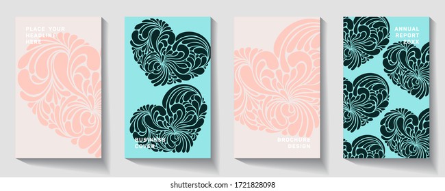 Vector modern heart icon with colorful polygonal texture. Vector illustration. Club flyer template. Modern cover design