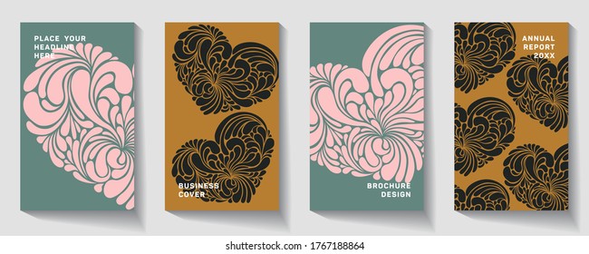 Vector modern heart icon with colorful polygonal texture. Vector illustration. Layered file Modern cover design