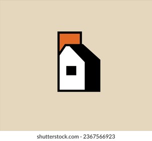 vector modern home logo design