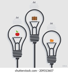 Vector modern idea background. Eps 10 illustration
