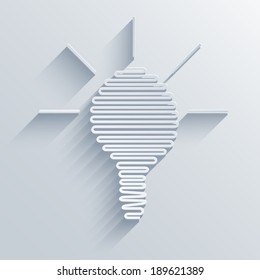 Vector modern idea icon background. Eps10 illustration