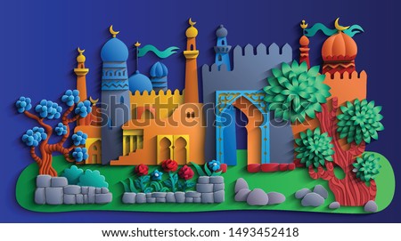 Similar – Image, Stock Photo Optical illusion tree shadow