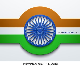 Vector modern Indian republic day background. Eps10