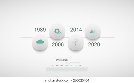 Vector modern infographic background. Business development template