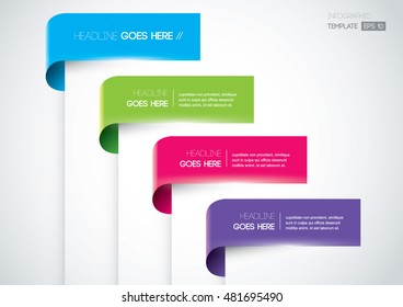 Vector of modern infographic banner templates