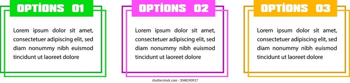 vector modern infographic design 3 options